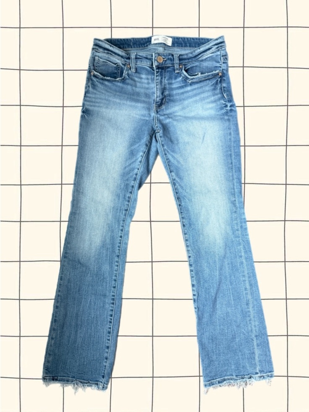 BKE - Light Blue Women's Straight-Leg Jeans